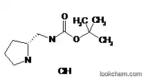Molecular Structure of 1070295-76-9 (R-2-(BOC-AMINOMETHYL)PYRROLIDINE-HCl)